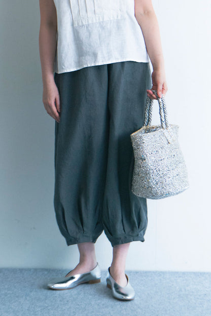 Fog Linen Work Ellen Pants-Acier