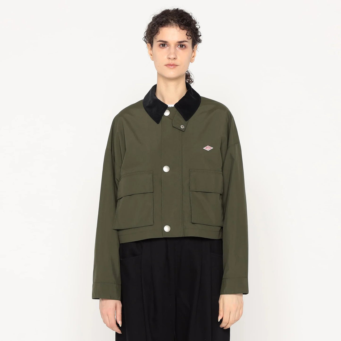 Danton Woman's Women's Nylon Taffeta Short Jacket - Olive