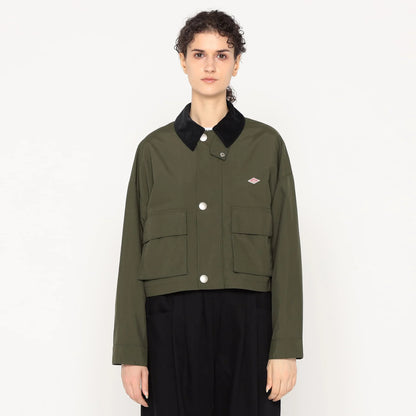 Danton Woman's Women's Nylon Taffeta Short Jacket - Olive