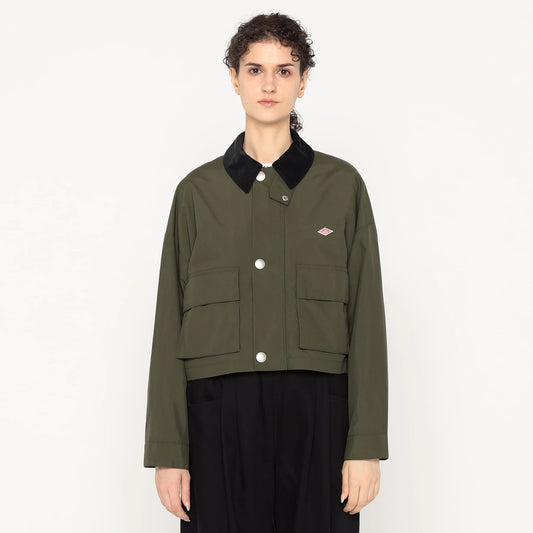 Danton Woman's Women's Nylon Taffeta Short Jacket - Olive