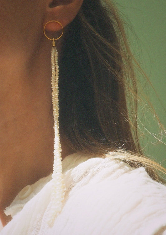 HERMINA ATHENS Cascade Band Earrings - Gold