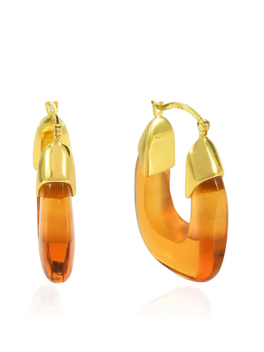 Shyla Rafelli Earrings-Citrine
