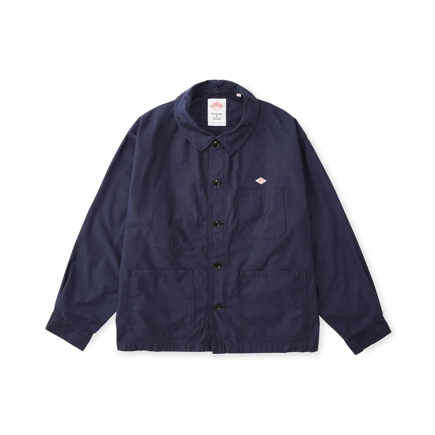 Danton Moleskin Wide Coverall Jacket - Navy