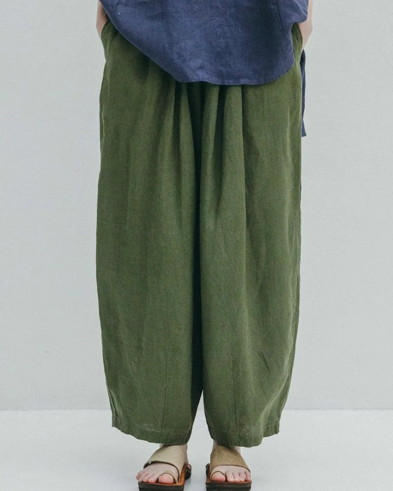 Fog Linen Work Quinn Cocoon Pants - Citronelle