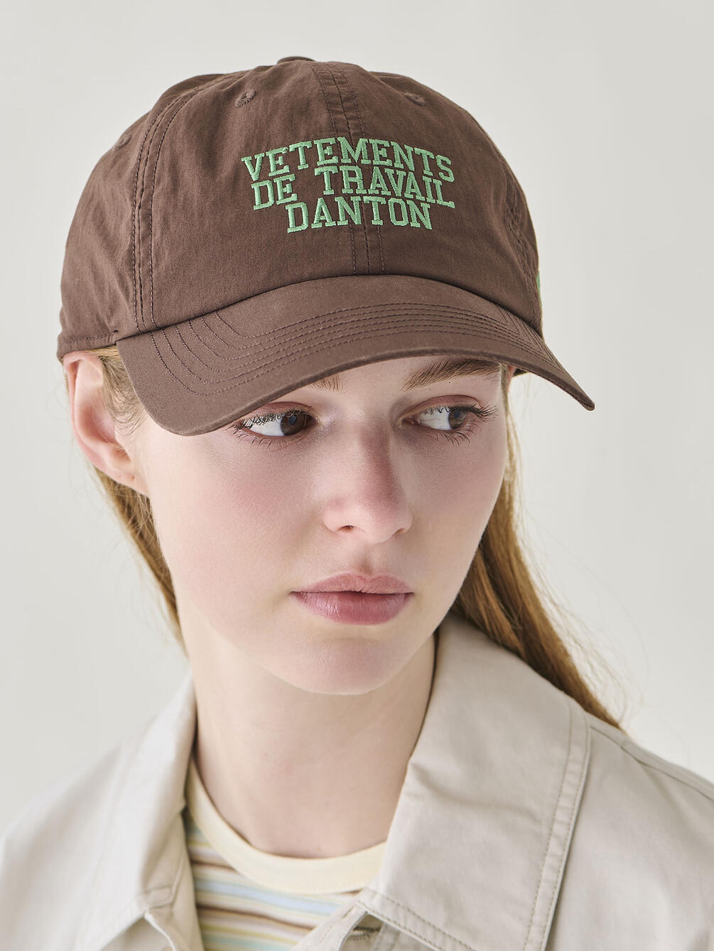 Danton Dump 6P Logo Cap UNISEX - Dark Brown * Green