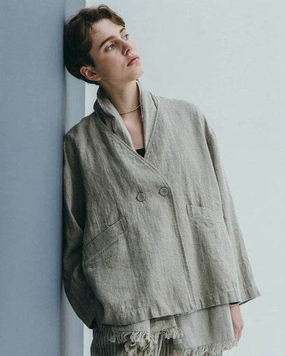 Fog Linen Work Cora Jacket - Natural