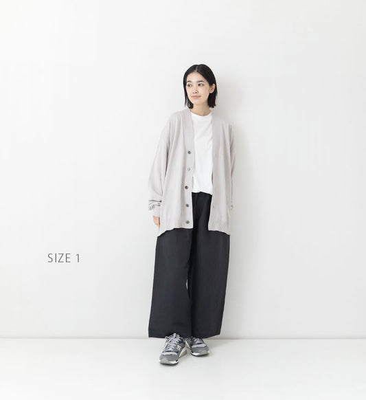 Veritecoeur Cotton Linen Wide Pants - Sumikuro