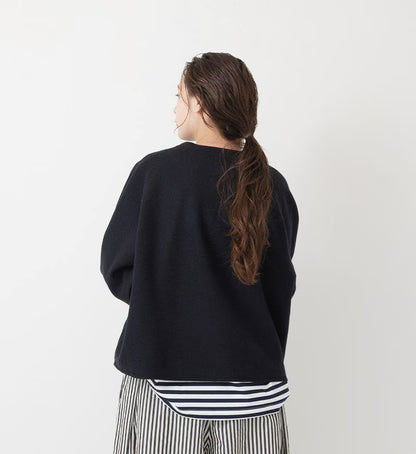 Veritecoeur Bouclé Pullover - Navy Black