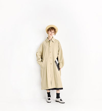 Veritecoeur Taffeta Coat - Beige