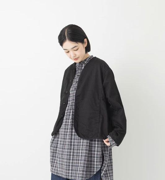 Veritecoeur Back Pleated Jacket - Black