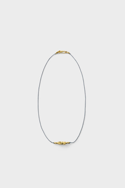 Fog Linen Work - Raabia Necklace - Blue Grey