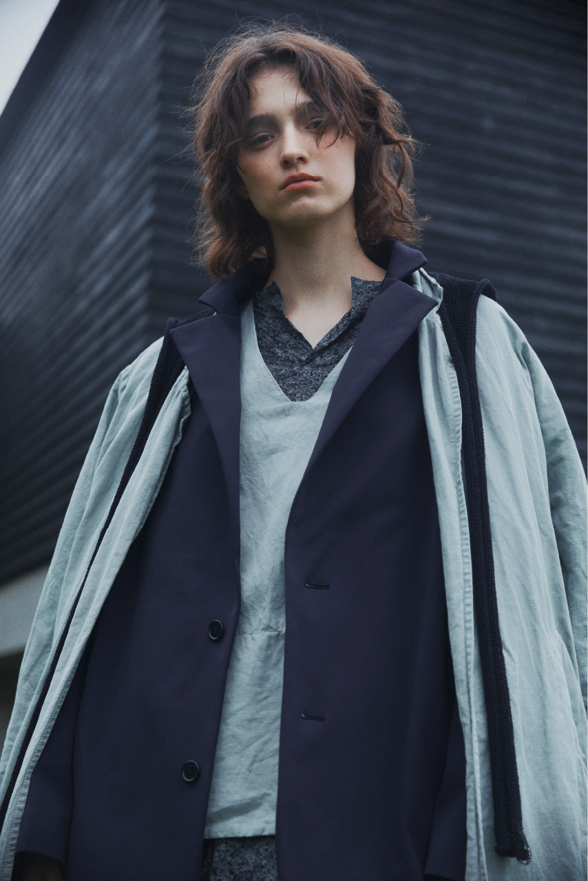 Veritecoeur Washed-out Coat - Sage Grey (VC-2645)