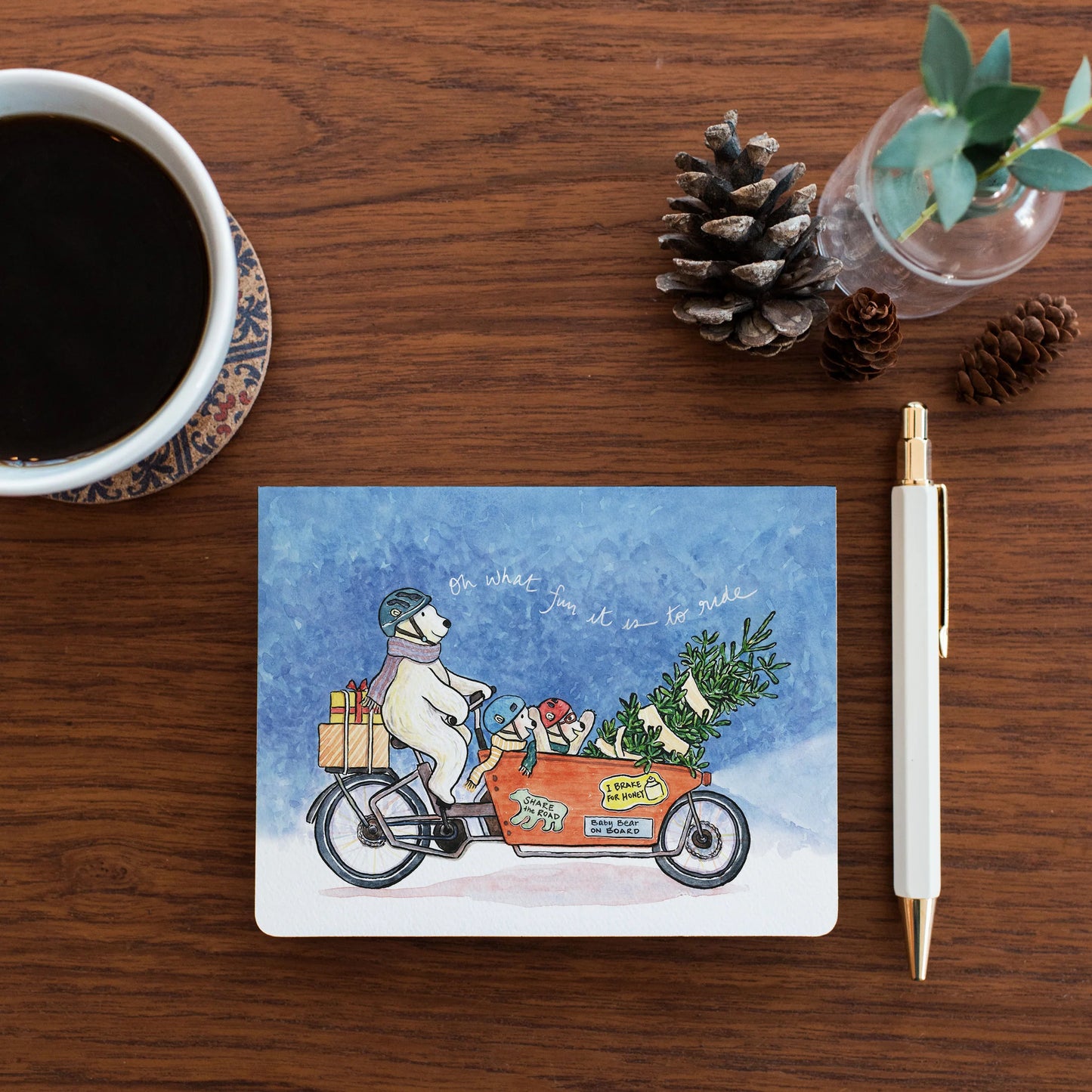 Oh What Fun It Is To Ride Holiday Card