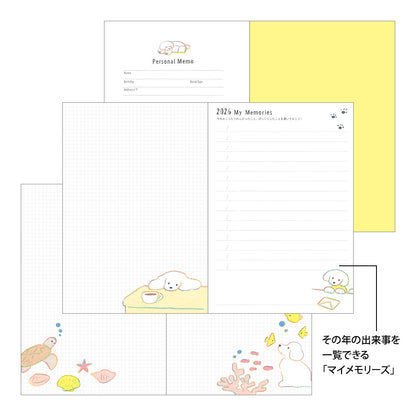 Midori 2026 Planner - Dog