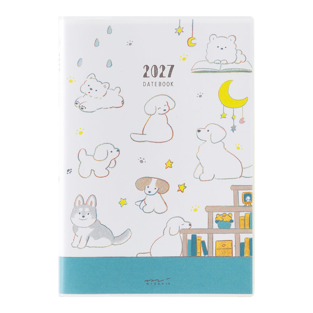 Midori 2027 B6 Pocket Diary - Dog