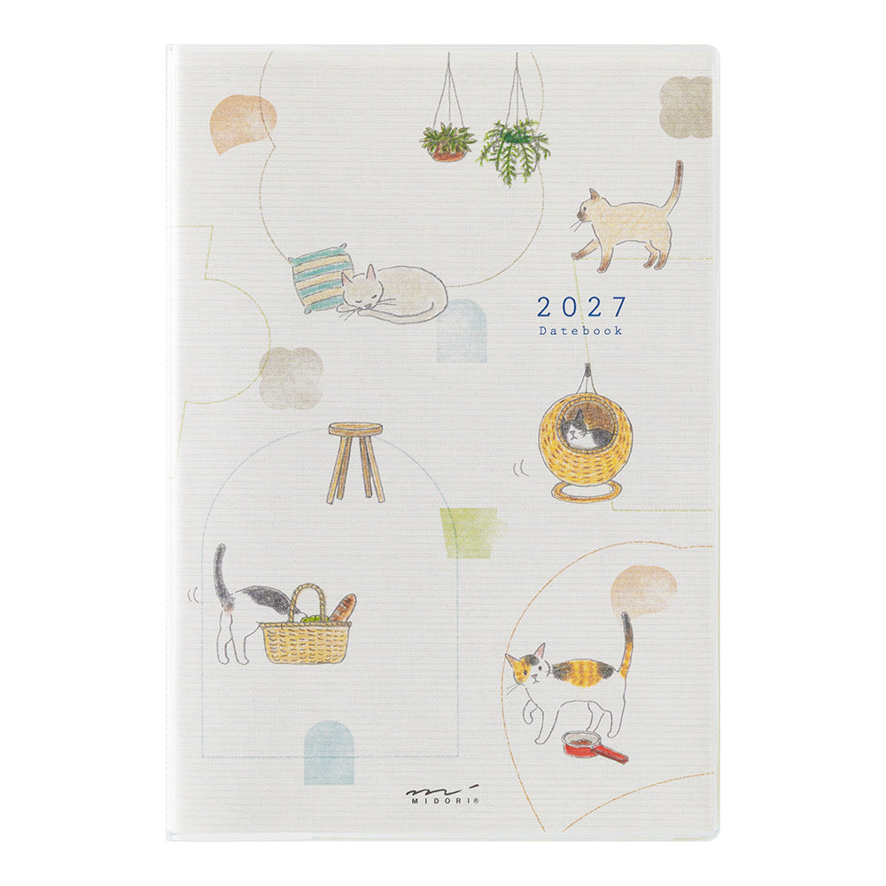 Midori 2027 B6 Pocket Diary - Cat