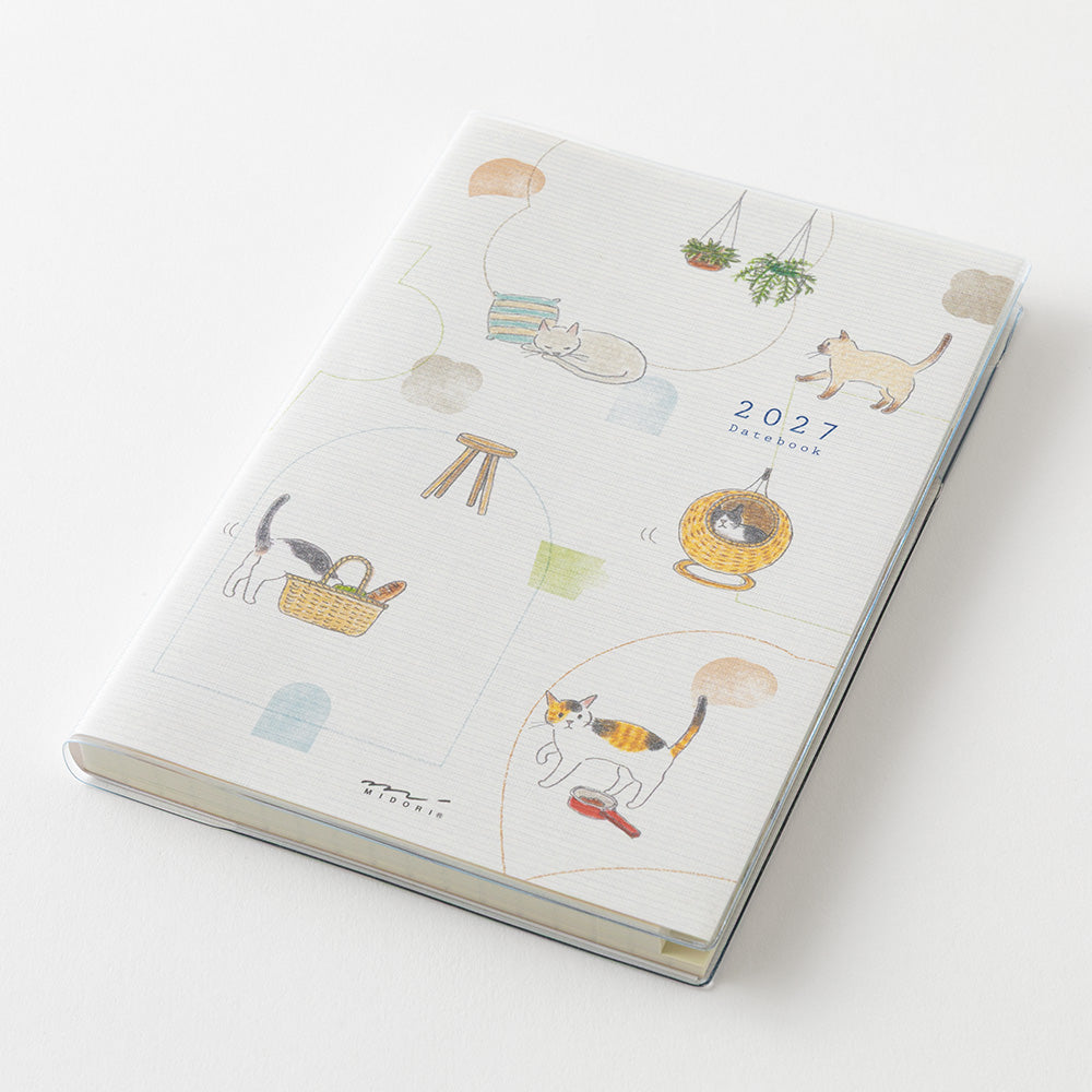 Midori 2027 B6 Pocket Diary - Cat