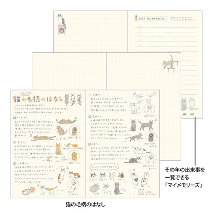 Midori 2027 B6 Pocket Diary - Cat
