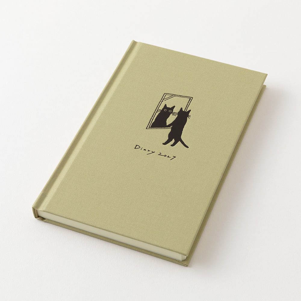 Midori 2027 B6 Book Style Diary - Beige Cat