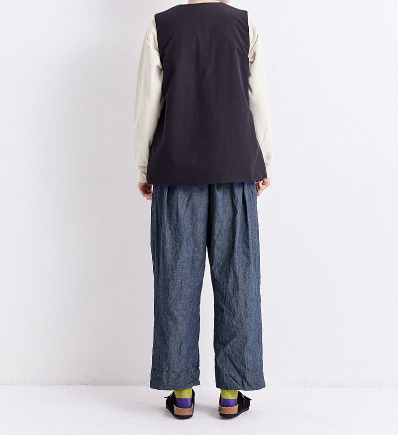 Veritecoeur Cotton Linen Denim Pants (2657U)