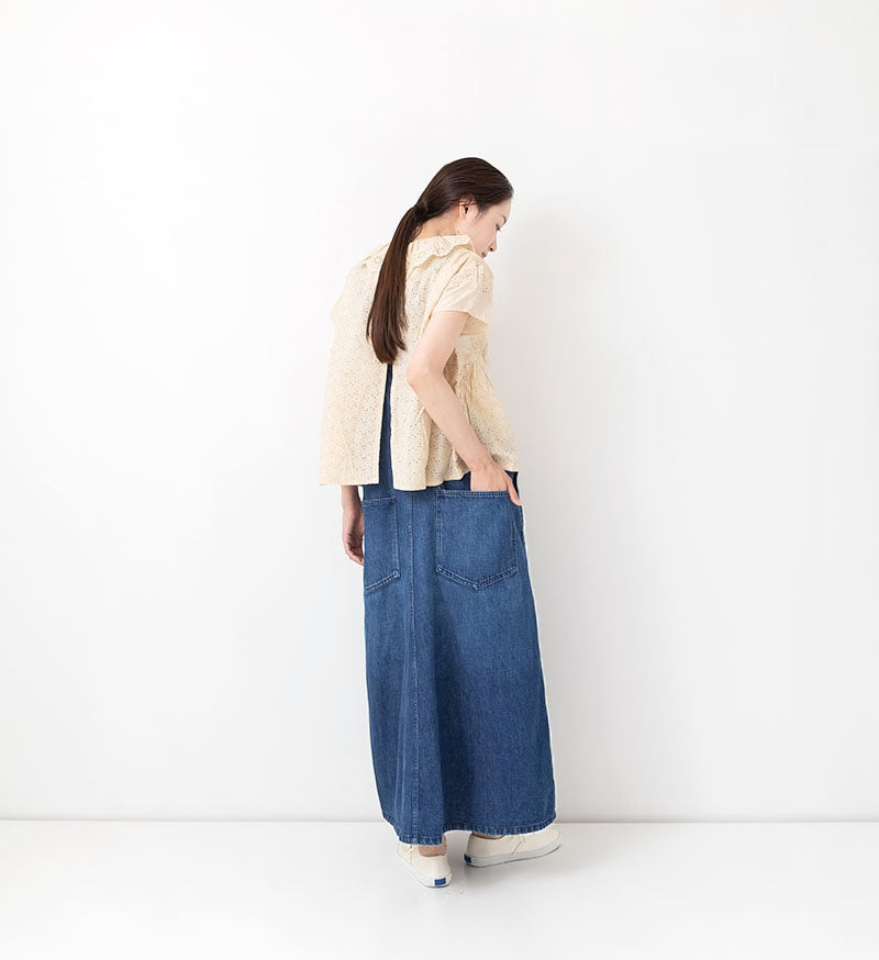 Veritecoeur Denim Skirt - Bleached
