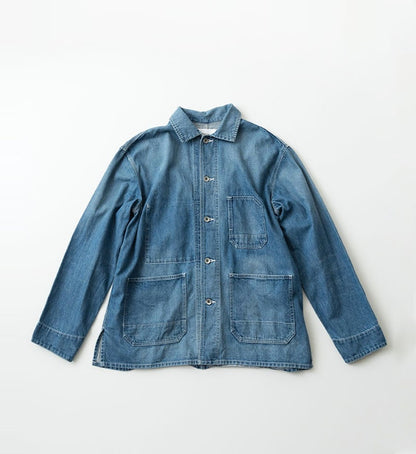 Veritecoeur Limited Version-Denim Worker Style Jacket-Bleach