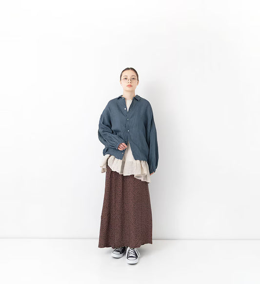 Veritecoeur Ink-dyed Linen Shirt Jacket - Gray