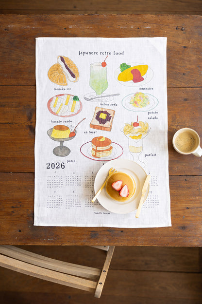 Fog Linen Work 2026 Linen Calendar - Japanese Retro Food