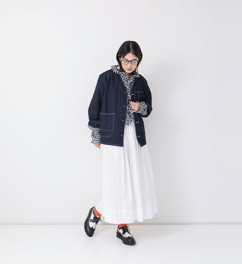 Veritecoeur Collarless Denim Coveralls - One Wash