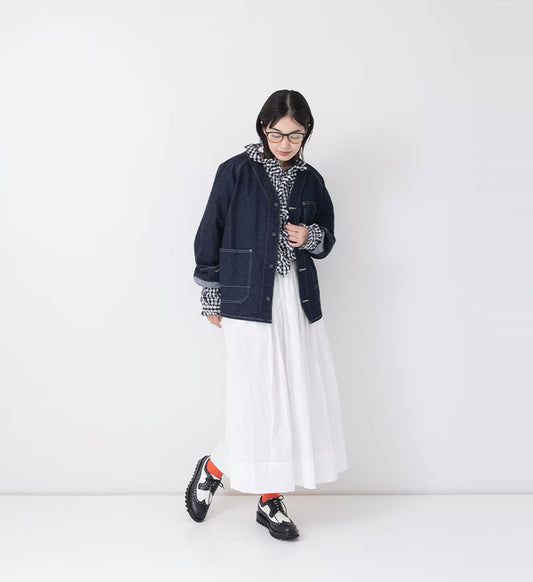 Veritecoeur Collarless Denim Coveralls - One Wash