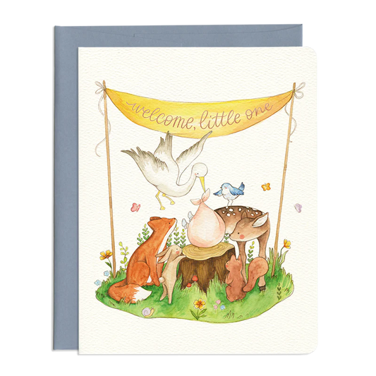Welcome Little One Baby Card