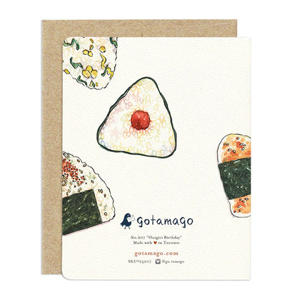 Happy Birthday to the One and Onigiri Card