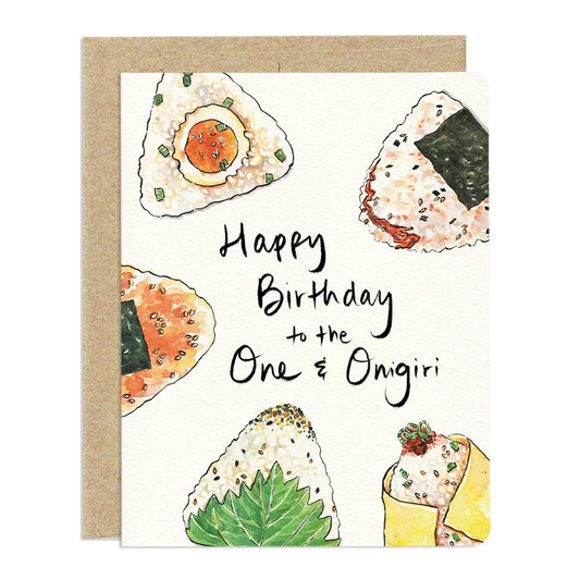 Happy Birthday to the One and Onigiri Card