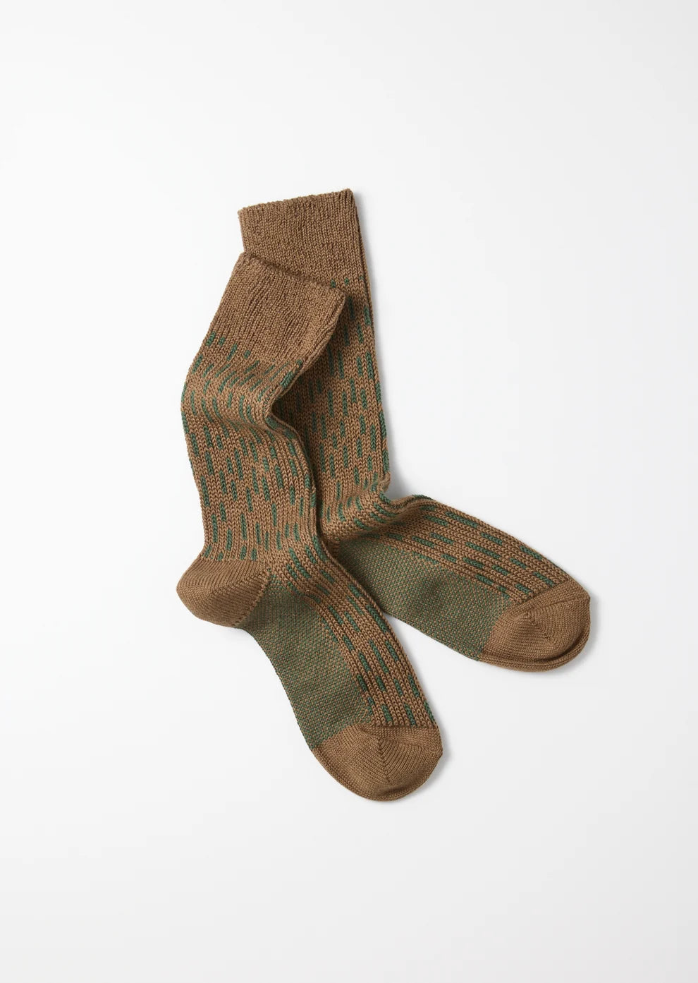 ROTOTO Rain Drop Crew Socks (Olivedrab/Green)
