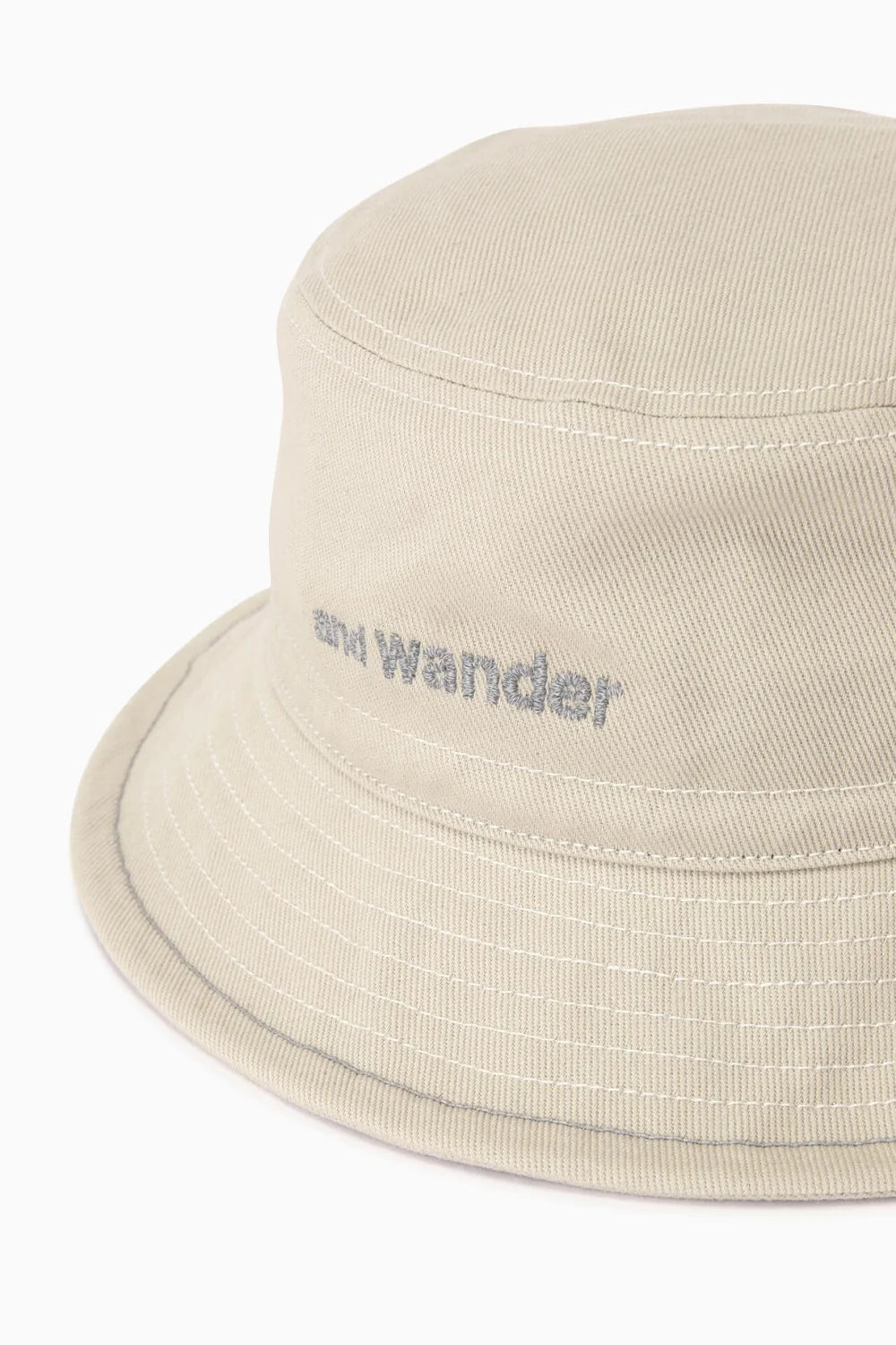 And Wander Cotton Twill Bucket Hat - Off-white