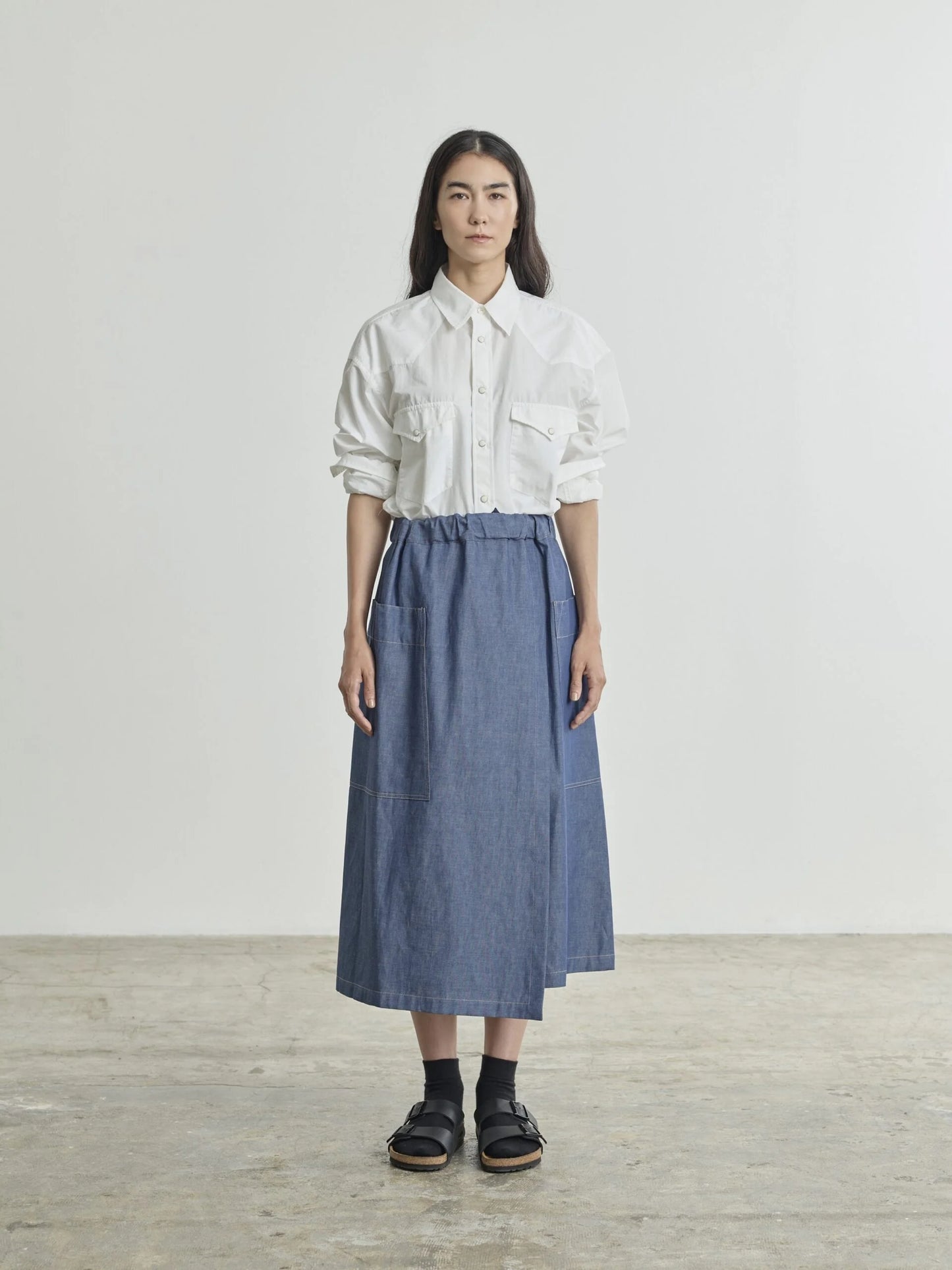 Nicholson & Nicholson Heart Denim Skirt - Blue