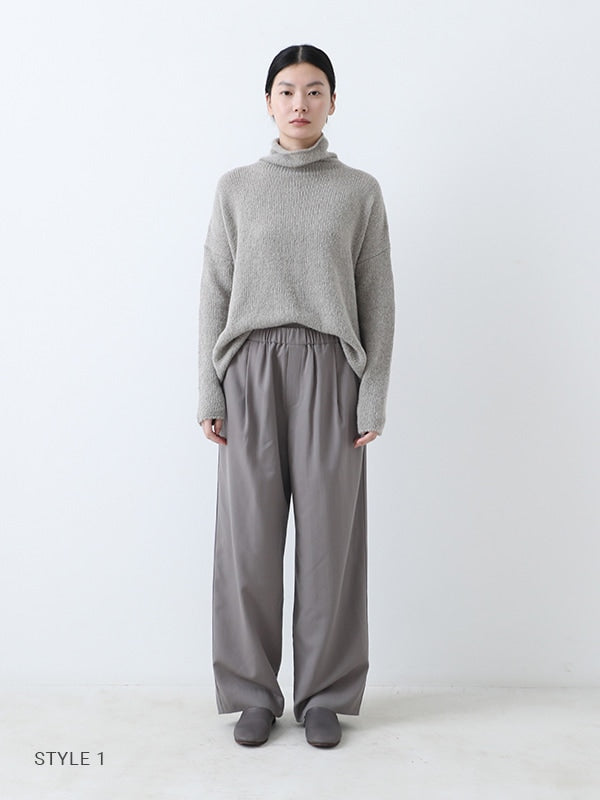 evam eva Alpaca Lily Turtleneck - Grege (E243K156)