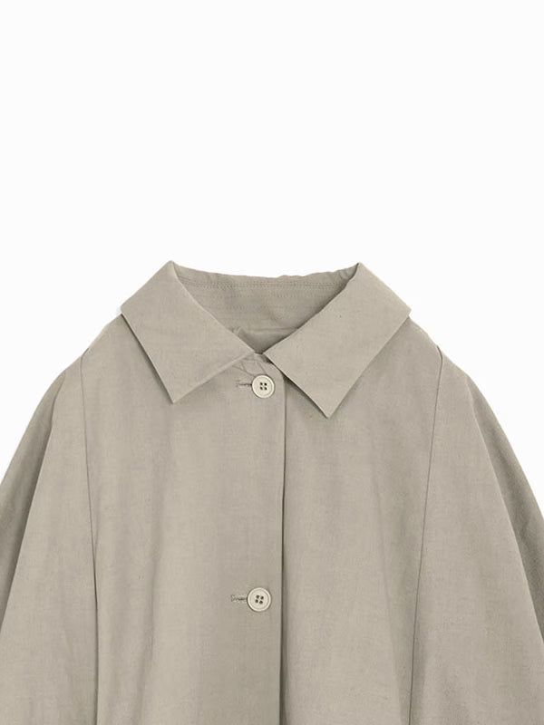 evam eva Cotton/Hemp Short Coat - Sage