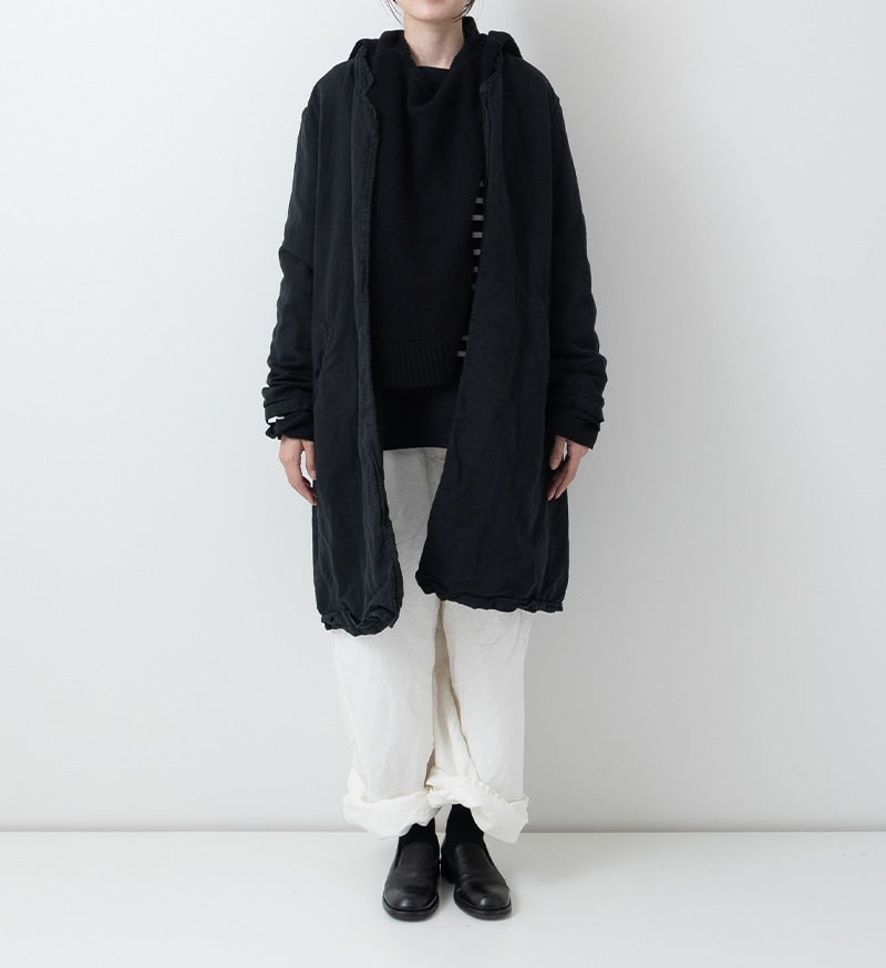 Veritecoeur Buttonless Cotton Linen Coat - Sumikuro