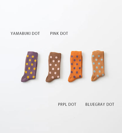 Vertitecoeur Polka Dot Socks - Blue Gray Dot