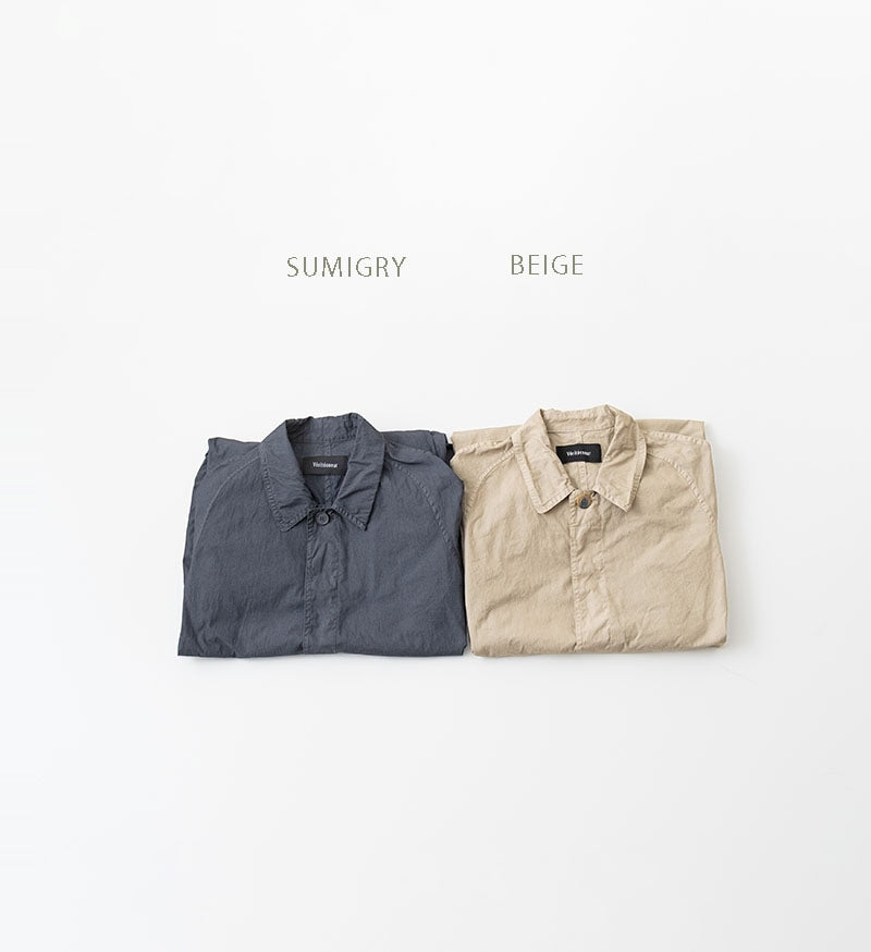 [Arriving Soon] Veritecoeur Stand Collar Coat - Beige