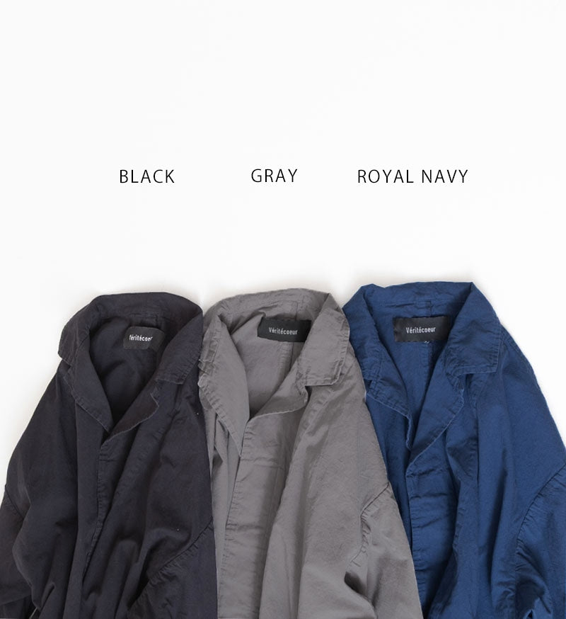 [Arriving Soon] Veritecoeur Garment Dye Short Coat - Gray
