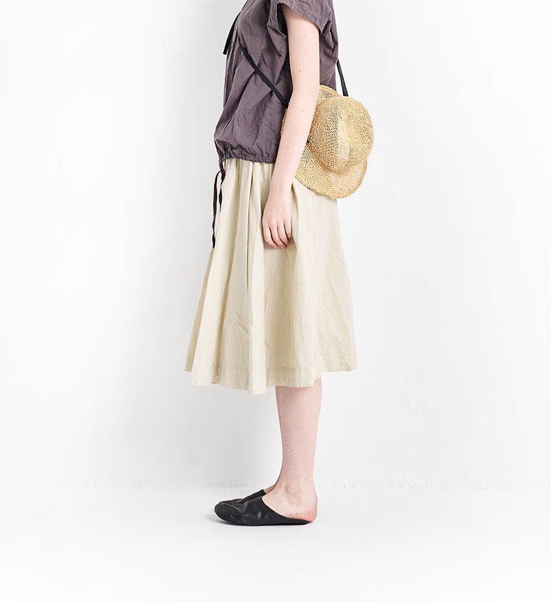 Veritecoeur Cotton Skirt - Beige