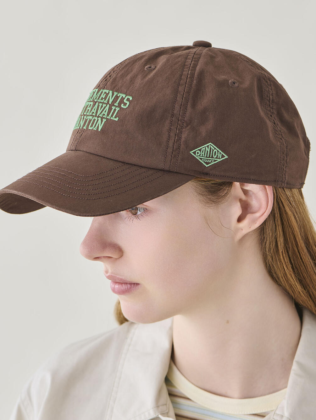 Danton Dump 6P Logo Cap UNISEX - Dark Brown * Green