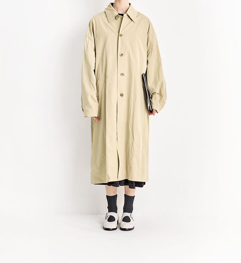 Veritecoeur Taffeta Coat - Beige