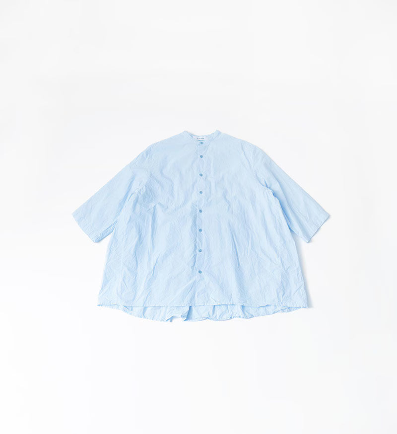 Veritecoeur ST-167 Gathered Blouse - Blue