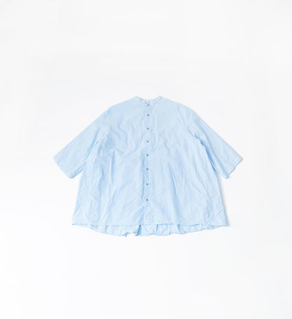 Veritecoeur ST-167 Gathered Blouse - Blue