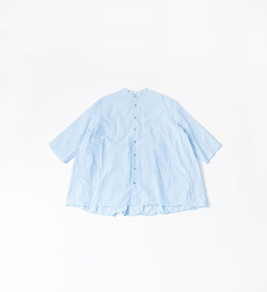 Veritecoeur ST-167 Gathered Blouse - Blue