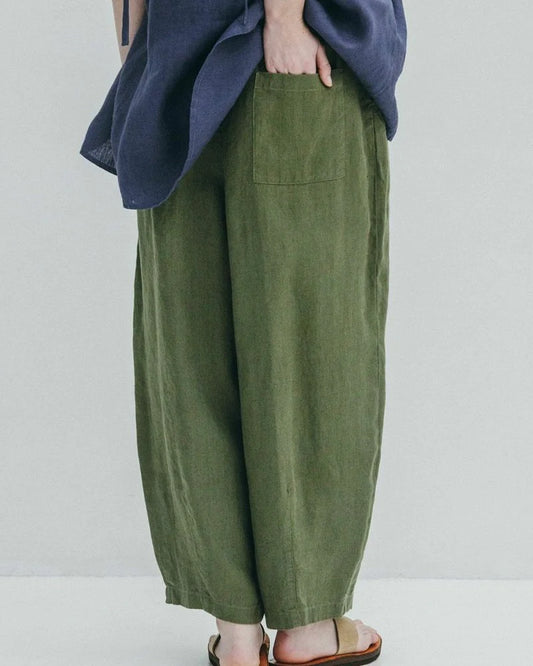 Fog Linen Work Quinn Cocoon Pants - Citronelle