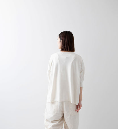 Veritecoeur Cotton-Silk-Cashmere Knit Pullover - White (ST-137)